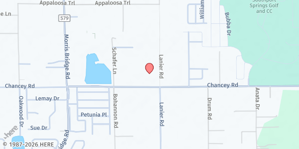 Map showing Chancey Road Christian Church at 34921 Chancey Road, Zephyrhills Colony Company, FL