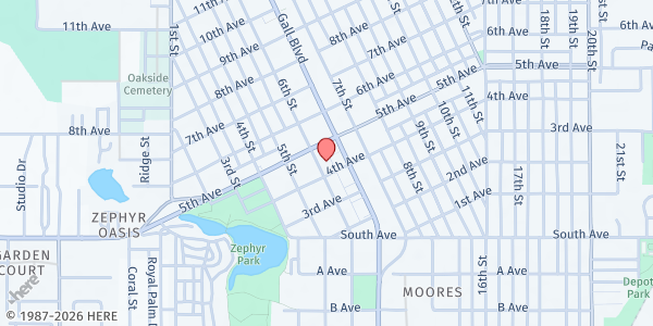 Map showing Neighborhood Care Center at 5140 6th St., Zephyrhills, FL