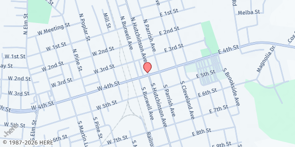 Map showing Grace Community Pantry - Open Door Baptist Church at 107 Living Way Rd., Adel, GA