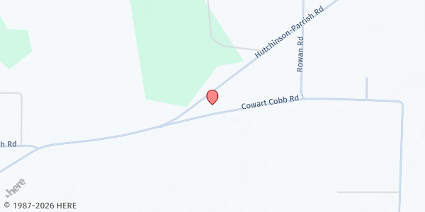 Map showing New Harvest Ministries at 2208 Hutchinson-Parrish Rd., Adel, GA