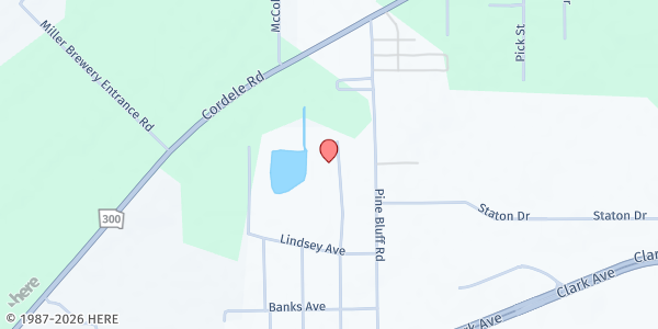 Map showing First Apostolic Church of Albany at 421 Lumpkin St., Albany, GA