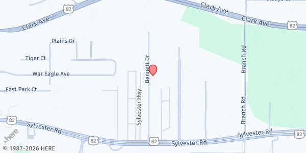 Map showing Higher Heights Fellowship Ministries, Inc. at 128 Bennett Drive, Albany, GA