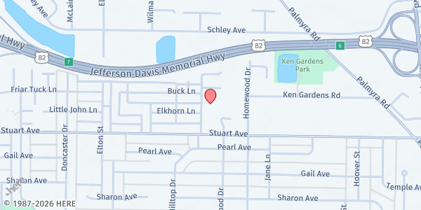 Map showing Holy Disciple Outreach Ministries at 2510 Hilltop Drive, Albany, GA