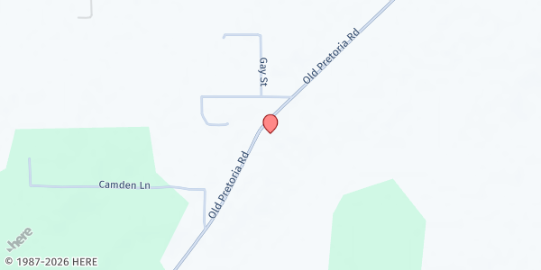 Map showing Zion Outreach Ministries at 1010 Old Pretoria Rd., Albany, GA