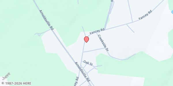 Map showing Yes Church International at 240 Yancy Road, Arnoldsville, GA