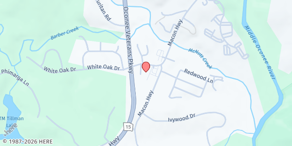 Map showing Church of Pentecost USA Inc at 8801 Macon Hwy, Athens, GA