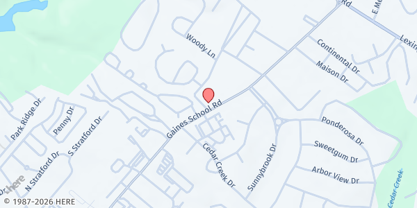 Map showing God's Helping Hands (Of Athens, GA) at 590 Gaines School Road, Athens, GA