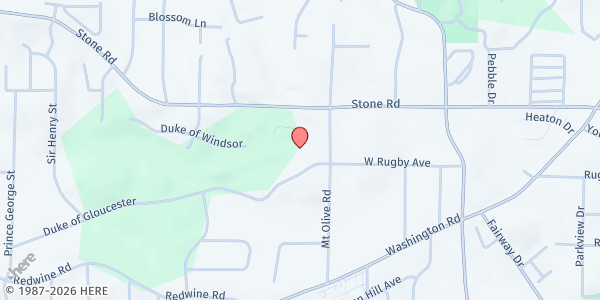 Map showing Asa G. Hilliard Elementary School at 3353 Mount Olive Road, Atlanta, GA
