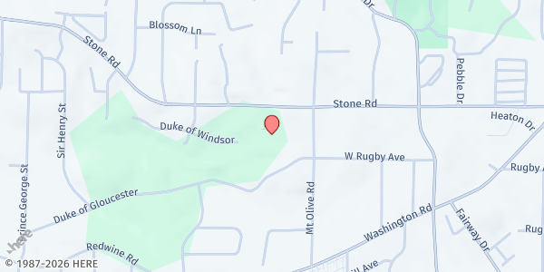 Map showing Asa G. Hilliard Elementary School at 3353 Mount Olive Rd, Atlanta, GA