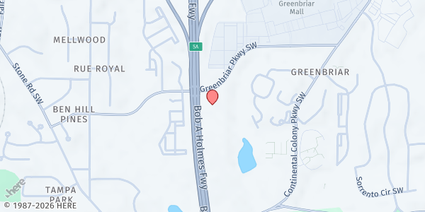 Map showing Changing A Generation Full Gospel Baptist Church at 3350 Greenbriar Pkwy. SW, Atlanta, GA