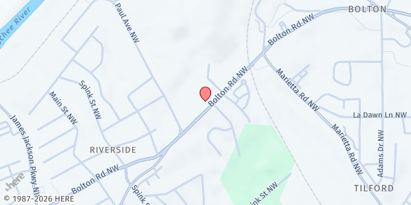 Map showing Collins Memorial UMC Food Pantry at 2751 Donald Lee Hollowell Pkwy. NW, Atlanta, GA