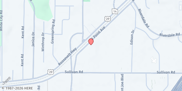 Map showing Feeding GA Families / Vegantry at 2514 W. Point Ave., Atlanta, GA