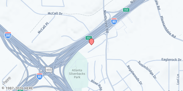 Map showing Made For Bigger at 4209 Northeast Expressway, Atlanta, GA