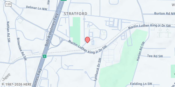 Map showing The Commons Apartments at 3086 Middleton Road Northwest, Atlanta, GA