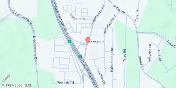 Map showing The Pantry - Atlanta at 4330 Washington Rd., Atlanta, GA