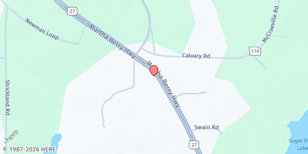 Map showing Mt. Ararat P.B. Church at 7793 Tallahassee Highway, Attapulgus, GA