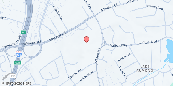 Map showing First Baptist Church - Augusta at 3500 Walton Way Ext., Augusta, GA