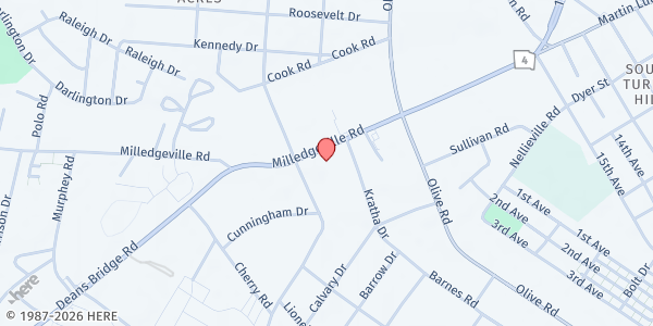 Map showing Light of The World Outreach Ministries at 2340 Milledgeville Rd., Augusta, GA