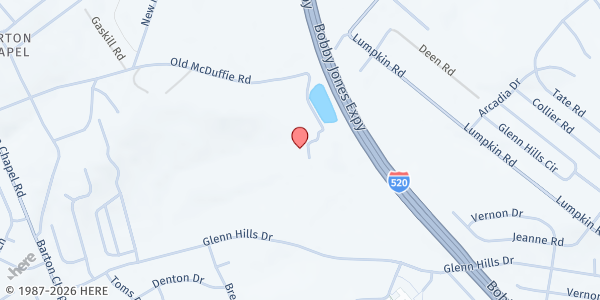 Map showing Living Word Christian Center at 3018 Old McDuffie Rd., Augusta, GA