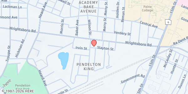 Map showing Muslim Community Center - Augusta at 1821 Slaton St., Augusta, GA