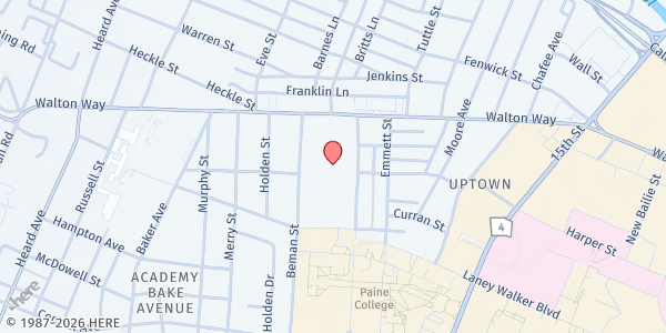 Map showing Richmond County Success Center at 1740 Walton Way, Augusta, GA