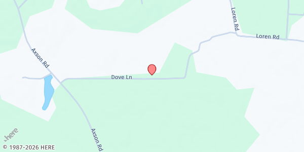 Map showing Mizell's Helping Hands, Inc. at 461 Dove Lane, Axson, GA