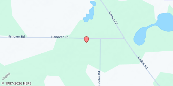 Map showing Love & Care Community Outreach Ministries at 183 Hanover Road, Bainbridge, GA