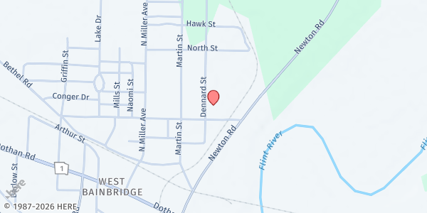 Map showing Reach One Ministries - Bainbridge at 714 Bethel Road, Bainbridge, GA