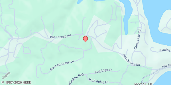 Map showing Cottage Food Bank at 1441 Pat Colwell Rd, Blairsville, GA