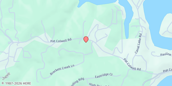 Map showing House of Prayer Church Inc. - Hope Center at 1405 Pat Colwell Rd., Blairsville, GA