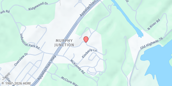 Map showing Morganton/Mountaintown Baptist Association at 63 Tammen Dr, Blue Ridge, GA
