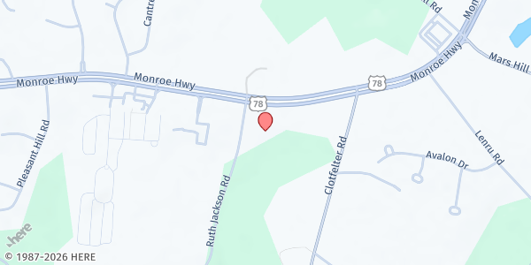 Map showing Living Word Baptist Church at 2761 Monroe hwy, Bogart, GA