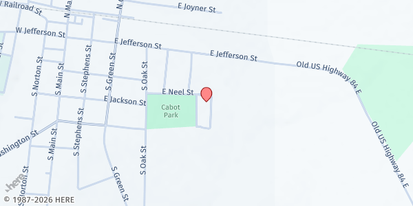 Map showing Fresh Anointing Deliverance Center at 212 Taylor Street, Boston, GA