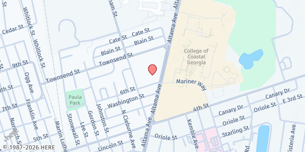 Map showing Choice Ministries Brunswick at 3667 Altama Avenue, Brunswick, GA