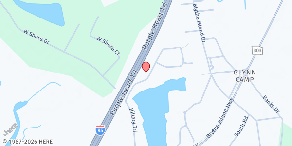 Map showing Remnant Church at 4429 New Jesup Road, Brunswick, GA