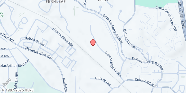 Map showing Operation FEED - Buckhead at 2260 Defoor Hills Road Northwest, Buckhead, GA