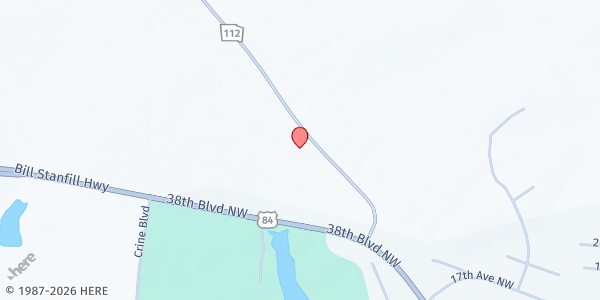 Map showing Grady County Baptist Association at 227 Georgia 112, Cairo, GA