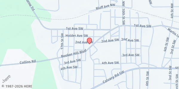Map showing Wilson Chapel Missionary Baptist Church at 1300 Martin Luther King Junior Avenue, Cairo, GA