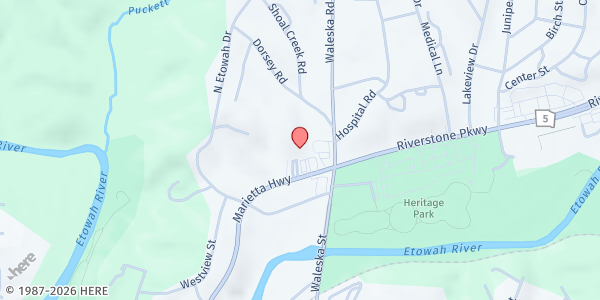 Map showing Goshen Valley Family Resource Center at 230 Marietta Hwy, Canton, GA