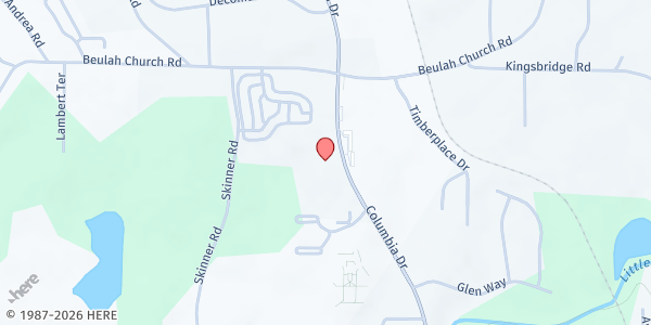 Map showing Giving Hearts Client Choice Pantry at 358 Columbia Drive, Carrollton, GA