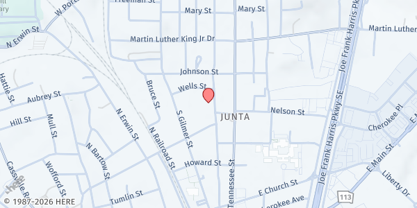 Map showing St. Vincent de Paul - St. Francis of Assisi Church at 850 Douthit Ferry Rd., Cartersville, GA