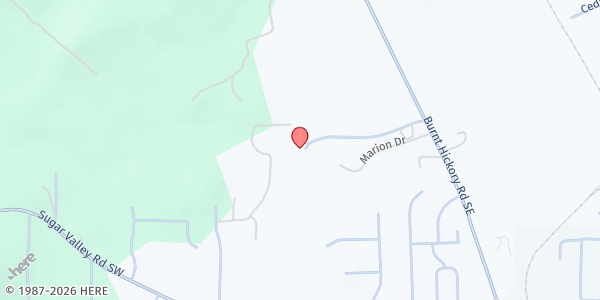 Map showing There's Hope for the Hungry Inc. - Cartersville - Pleasant Grove at 668 Burnt Hickory Road, Cartersville, GA