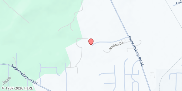 Map showing There's Hope for the Hungry - Pleasant Grove Missionary Baptist Church at 668 Burnt Hickory Road, Cartersville, GA