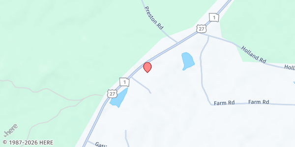 Map showing The Good Shepard Pantry at 33 Macon Dr., Cataula, GA