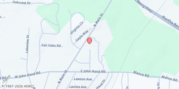 Map showing There's Hope for the Hungry @ Community Share Ministries at 1116 North Main Street, Cedartown, GA