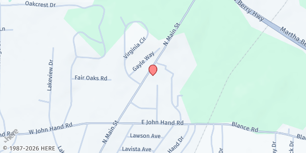 Map showing There's Hope for the Hungry Inc. - Cedartown - Community Share at 1116 N Main St, Cedartown, GA