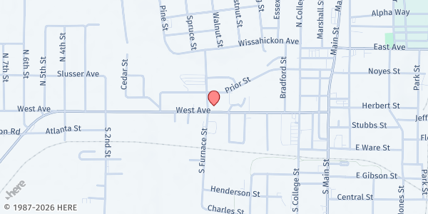 Map showing There's Hope for the Hungry Inc. - Cedartown - Worldview at 448 West Avenue, Cedartown, GA