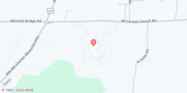 Map showing North Murray High School at North Murray High School, 2568 Mt Carmel Church Rd, Chatsworth, GA