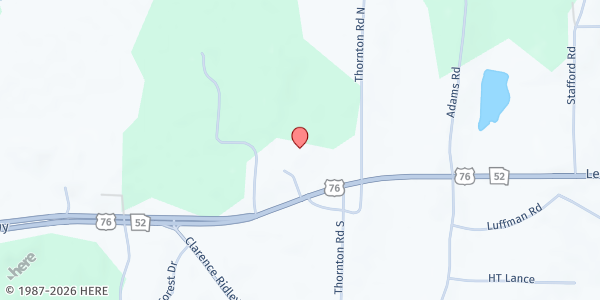 Map showing There's Hope for the Hungry Inc. - Chatsworth - Liberty Baptist at 4221 U.S. 76, Chatsworth, GA