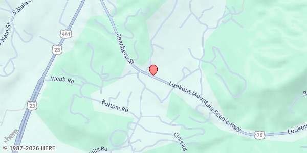 Map showing Rabun Co. Family Connection at 837 Hwy. 76 #105, Clayton, GA